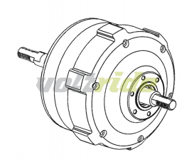 Dualtron X Rear Motor Assembly